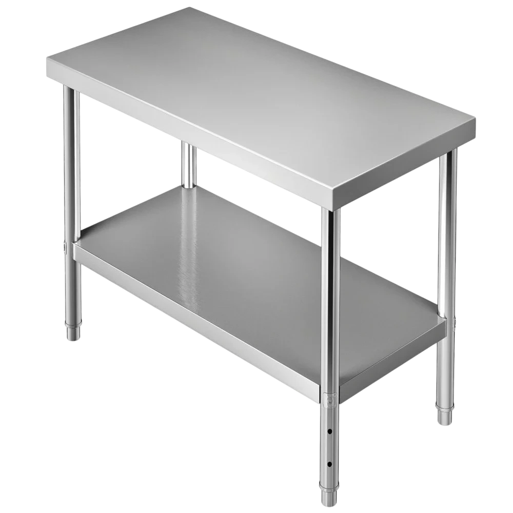 Kitchen Knock 620322 Stainless Steel Workbench – 300×600mm, Flat Top