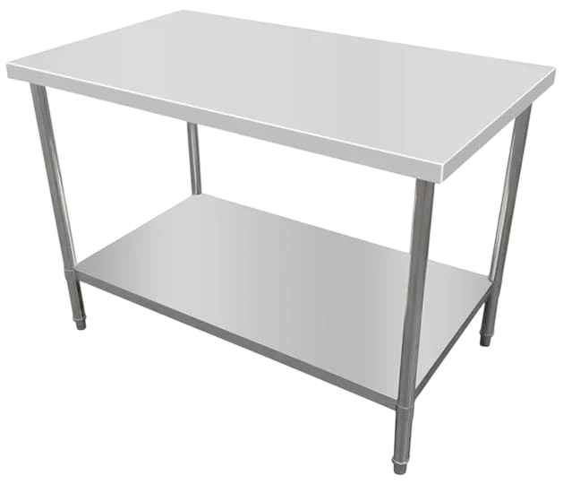 Kitchen Knock 419915 Stainless Steel Work Bench with Timber Layer – 1000×600mm