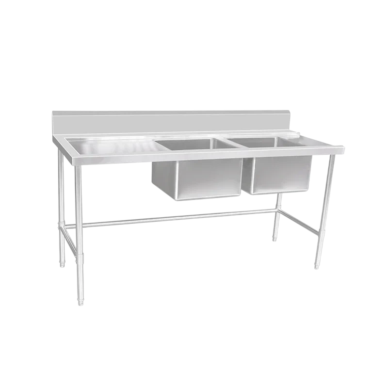 Kitchen Knock 631102 Double Sink Dishwasher Bench Left Inlet – 1800×700mm commercial kitchen equipment