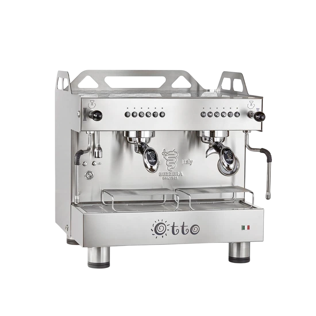 Bezzera OTTO Silver Compact 2 Group Espresso Machine BZOTTOCDE2IS1 commercial kitchen equipment
