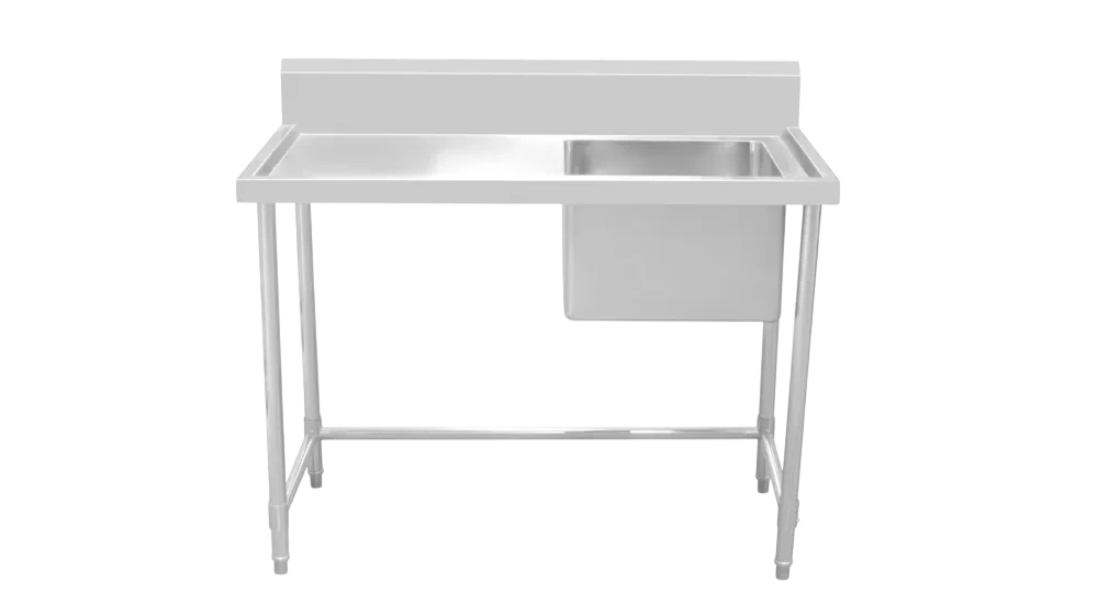 Kitchen Knock 631600 Single Sink Bench – 2100mm Stainless | Commercial Kitchen commercial kitchen equipment