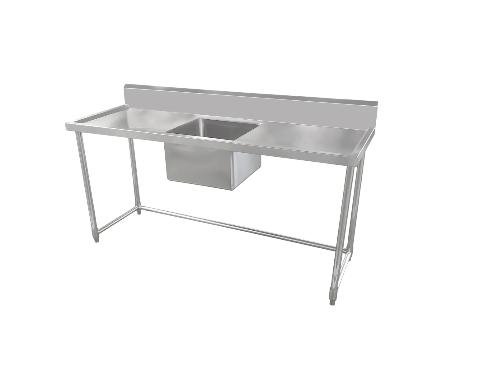 Kitchen Knock 419938 Stainless Steel Single Sink Bench – Centre Bowl, Leg Brace, 1800mm commercial kitchen equipment