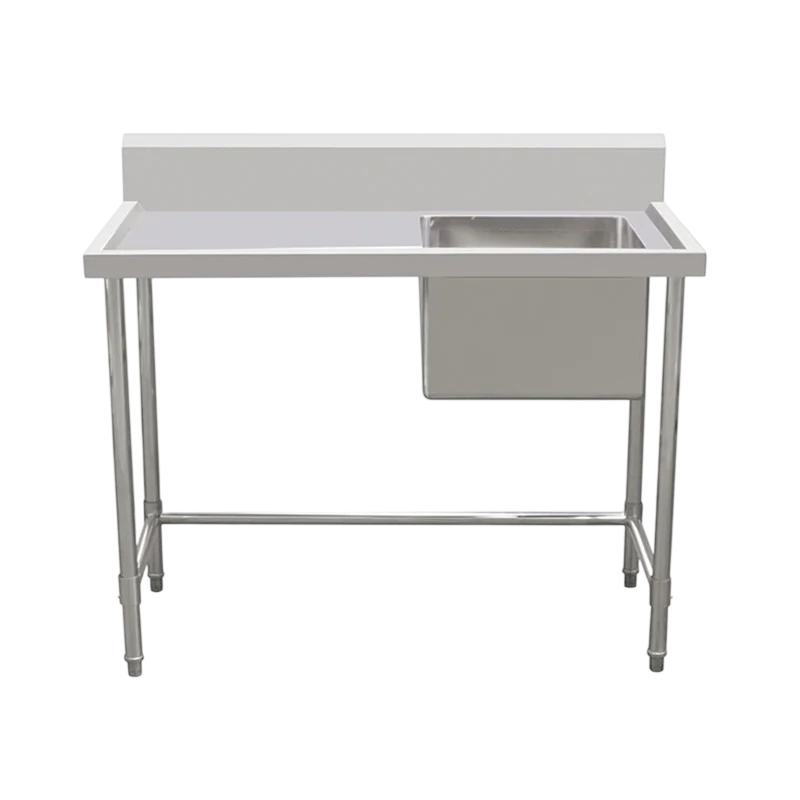 Kitchen Knock Full Stainless Steel Single Sink Bench Leg Brace Right 1200x700mm commercial kitchen equipment