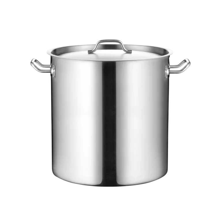 Kitchen Knock 003306 Stock Pot - (03) - IH - S/S 50L - Ø400mm*400mm*1mm