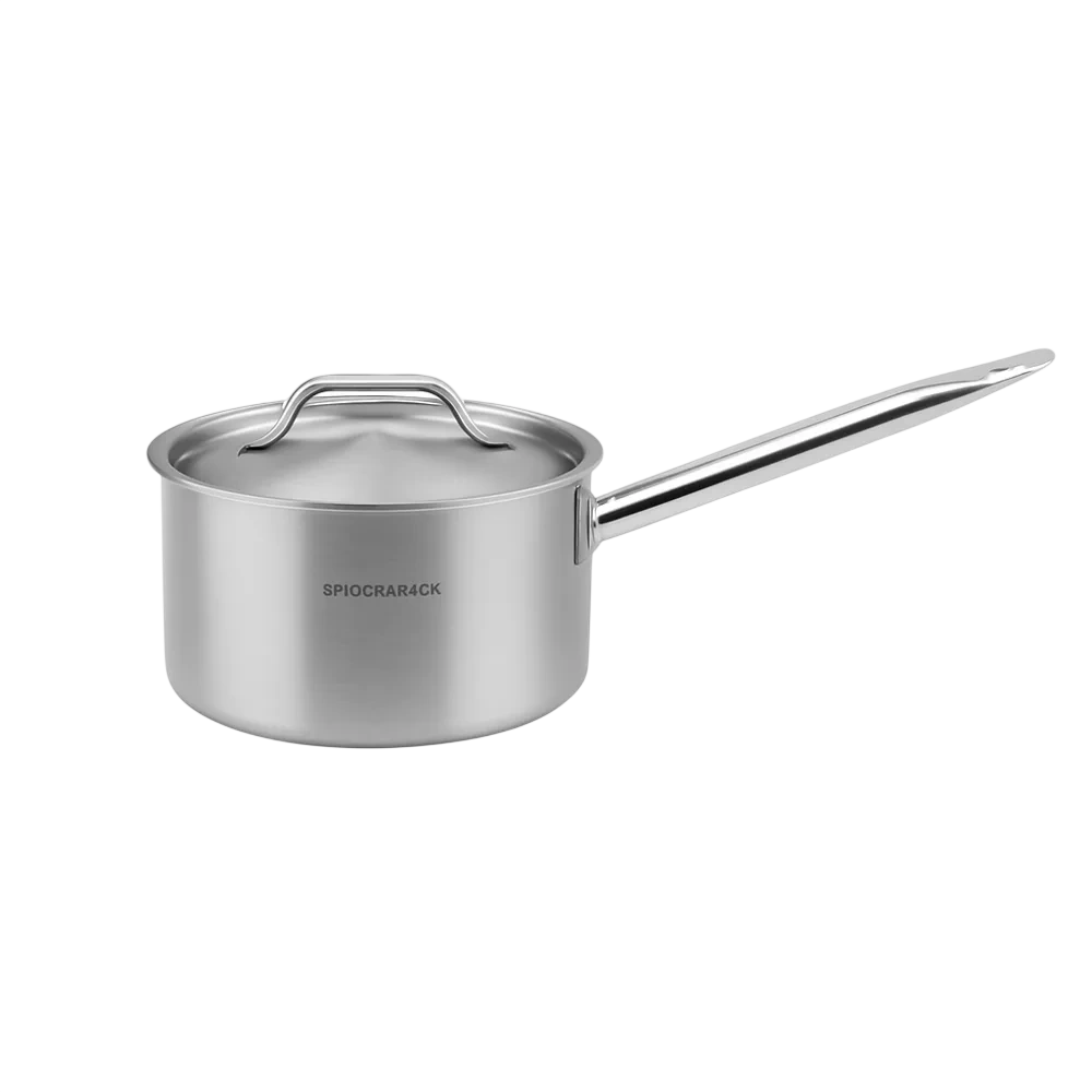 Kitchen Knock 041997 Sauce Pot - (03) - IH - S/S Handle - Tall - with Cover - φ240*H140