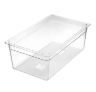 Polycarbonate Clear gastronorm pan 1/1 65mm ( Pack of 6 ) commercial kitchen equipment