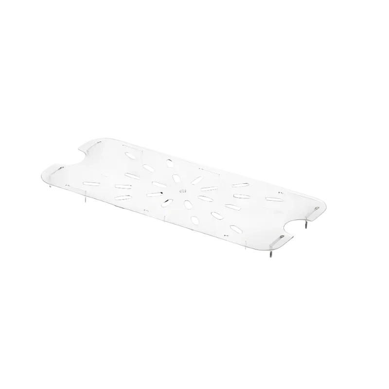 Kitchen Knock 392352 1/3 Clear Polycarbonate GN Pan Drain Plate