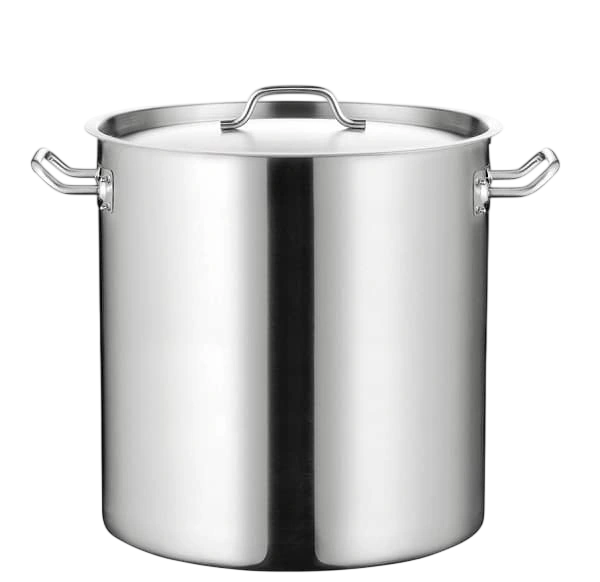 Kitchen Knock 070356 Stock Pot - (03) - IH - S/S 304 Stainless Steel 12L - Ø250mm*250mm*0.8mm