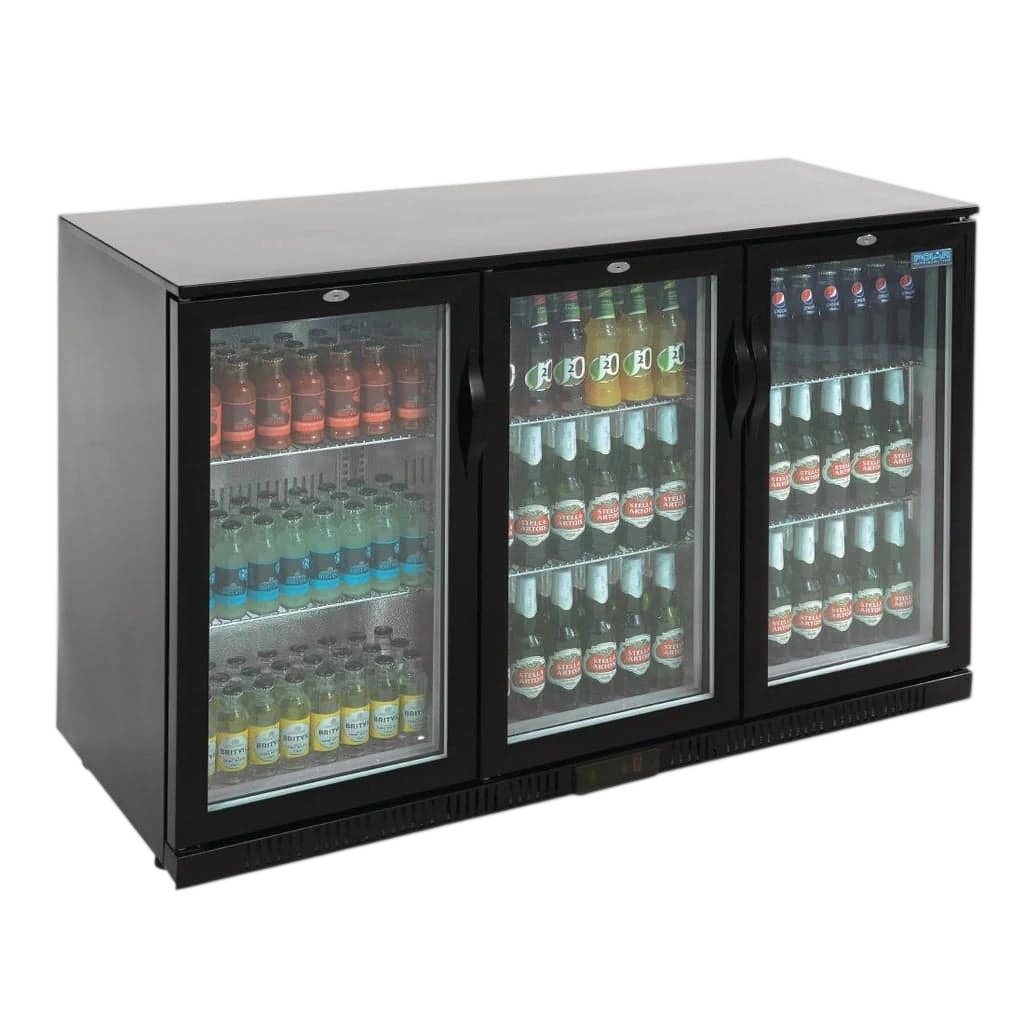 Polar GL004-A Back Bar Cooler – 3 Door, 330L G-Series commercial kitchen equipment