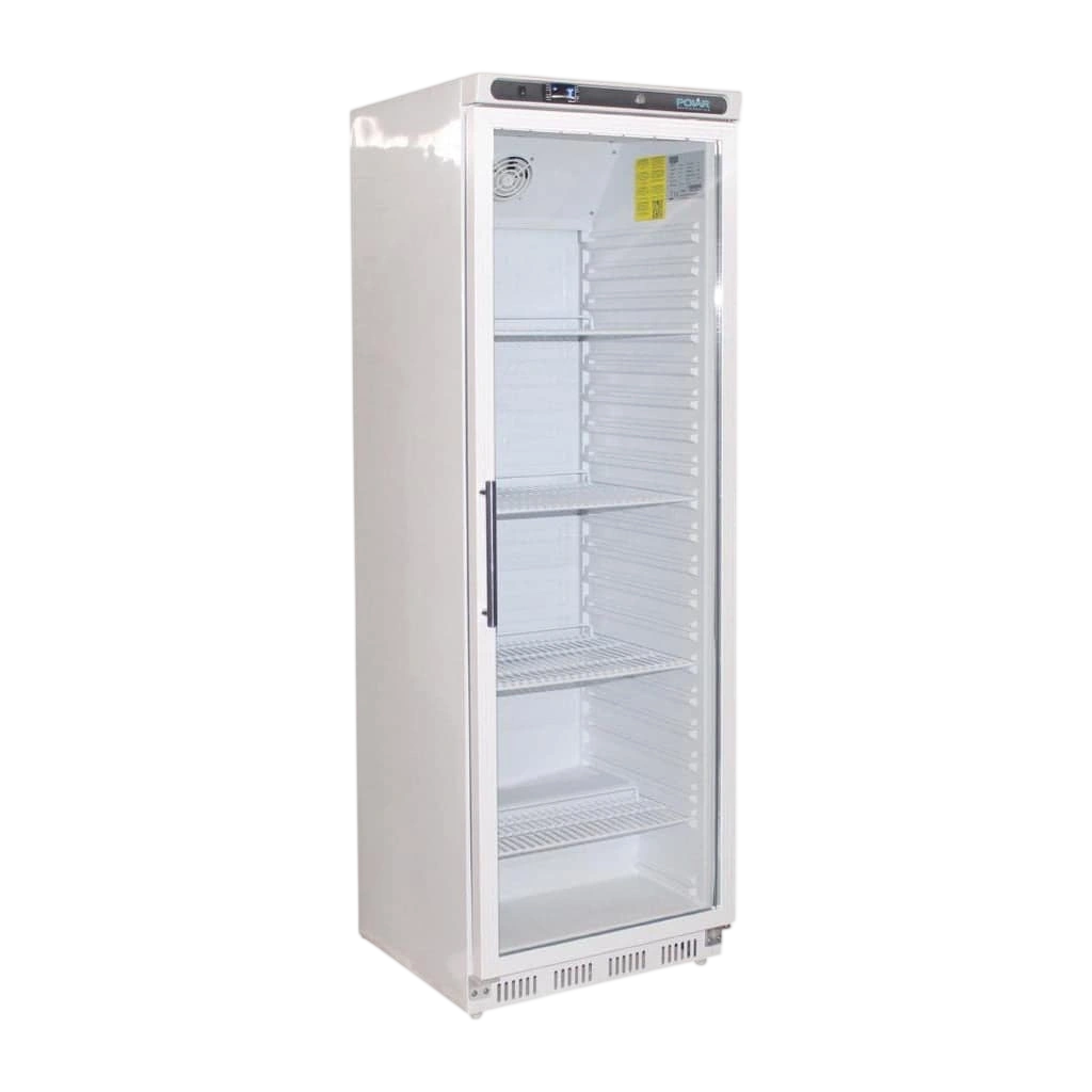 Polar CD087-A C-Series Upright Display Fridge | 400L White commercial kitchen equipment