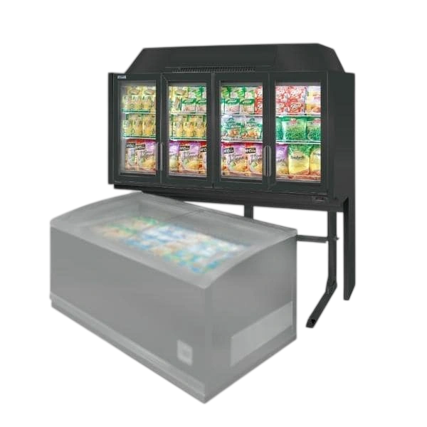 Bonnet Névé BN_SOUT/210C/EG5 Overhead Freezer – 630L, R290, 4 Glass Doors commercial kitchen equipment