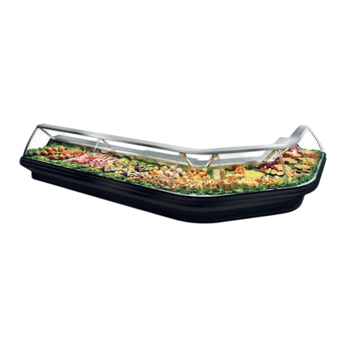 Criocabin Ergo ER100 L serve-over deli display fridge curved glass ventilated R404A commercial deli counter Australia