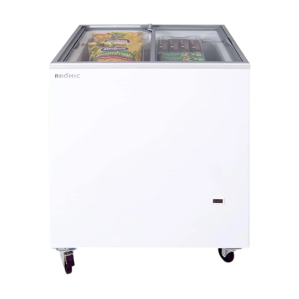 Bromic CF0200FTFG-NR Display Chest Freezer – 191L Glass Lid | 8-Star Energy commercial kitchen equipment