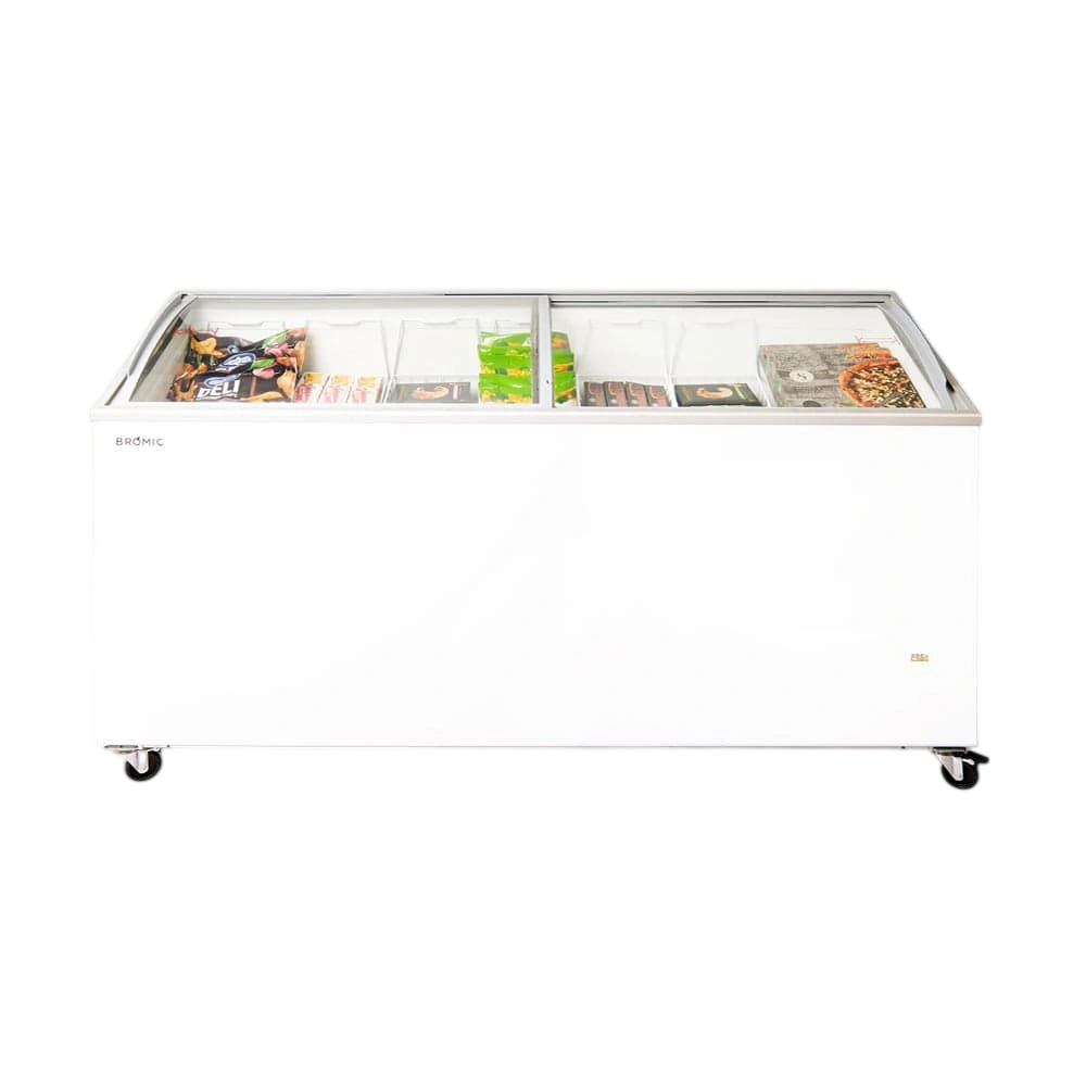 Bromic CF0600ATCG-NR 555L Curved Glass Top Chest Freezer – 6ft Display Model commercial kitchen equipment