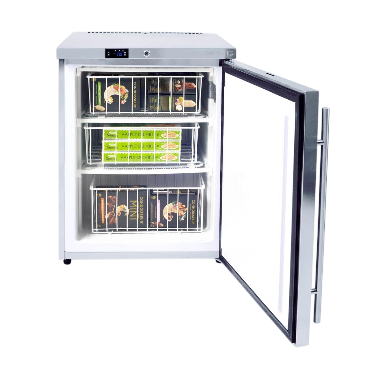 Bromic UBF0140SD-NR Under Counter Freezer – 105L Stainless commercial kitchen equipment