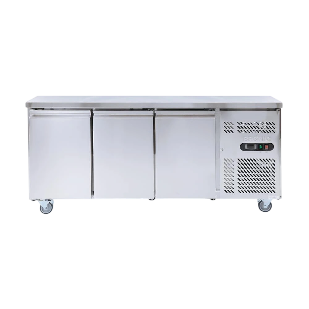 Bromic 3735206-NR UBC1795SD-NR Underbench 3-Door Commercial Fridge - 417L