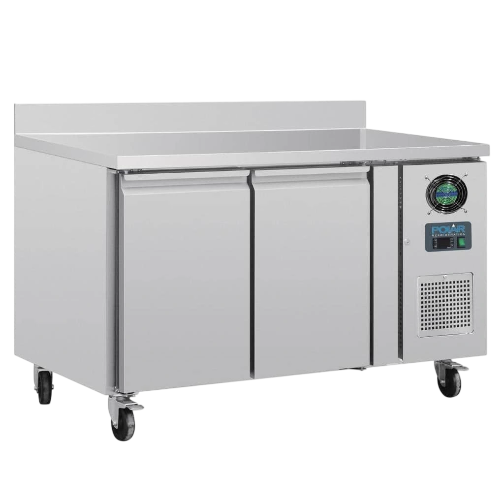Polar DL916-A U-Series Double Door Counter Freezer – 282L, Upstand commercial kitchen equipment