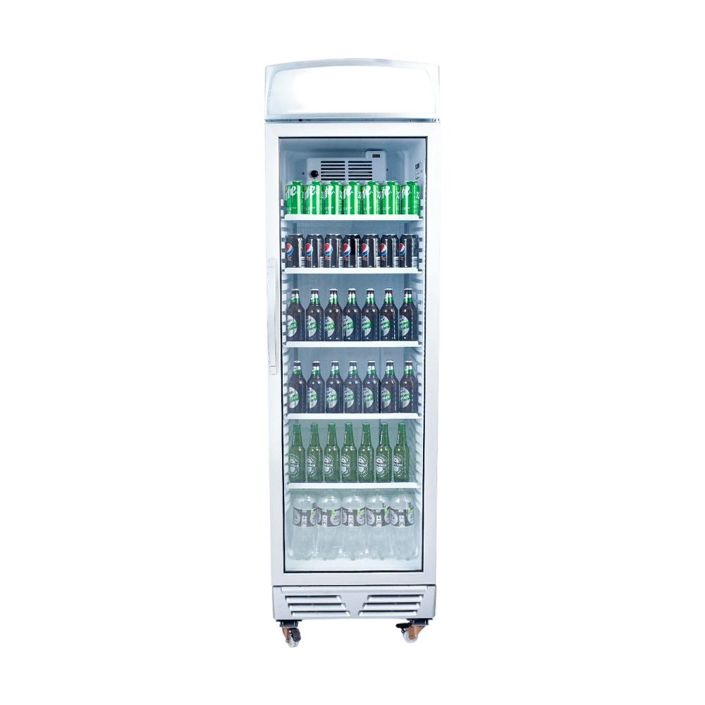 Bromic GM0374L-NR Upright Display Fridge – 372L, Lightbox commercial kitchen equipment