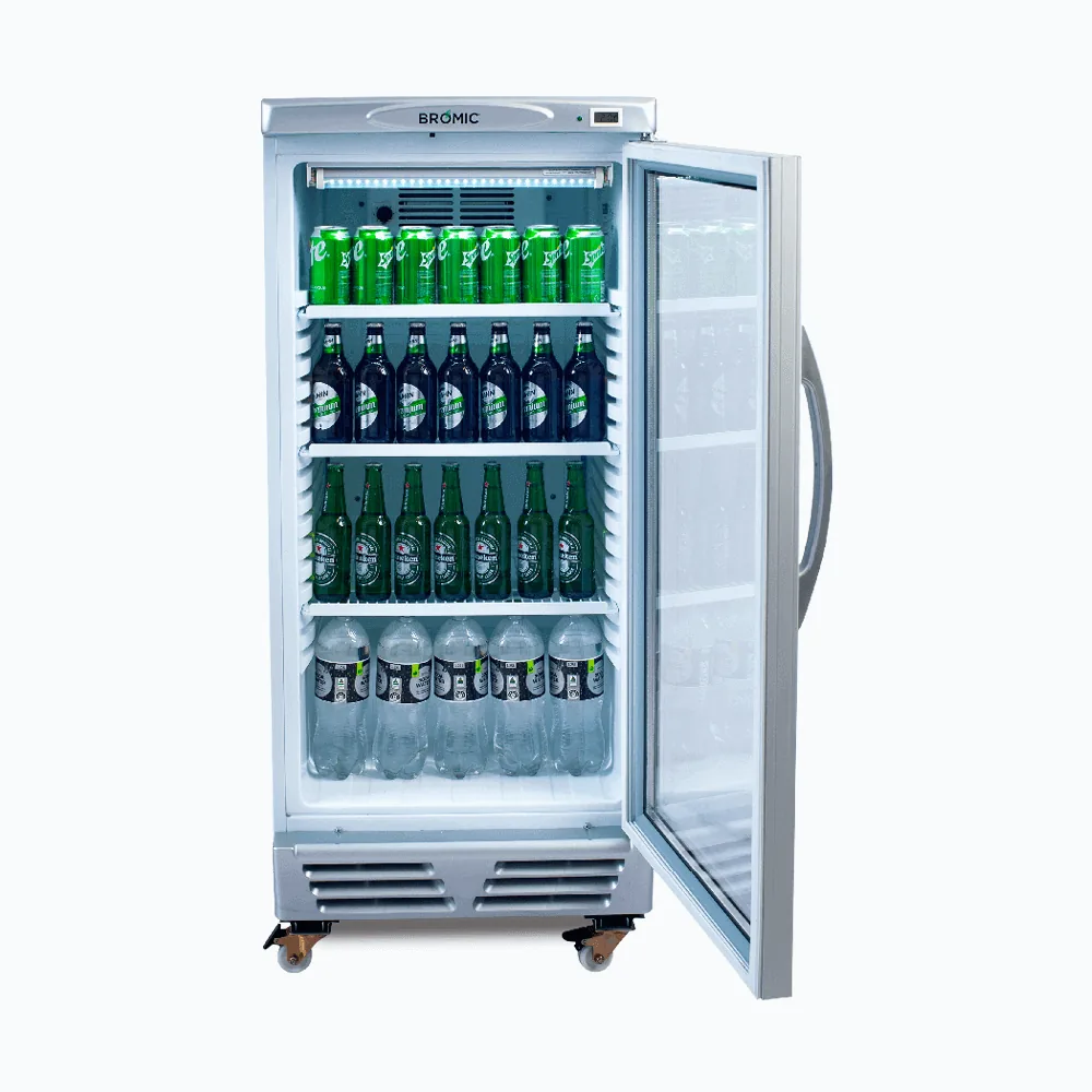 Bromic GM0220-NR Upright Glass Door Fridge 215L