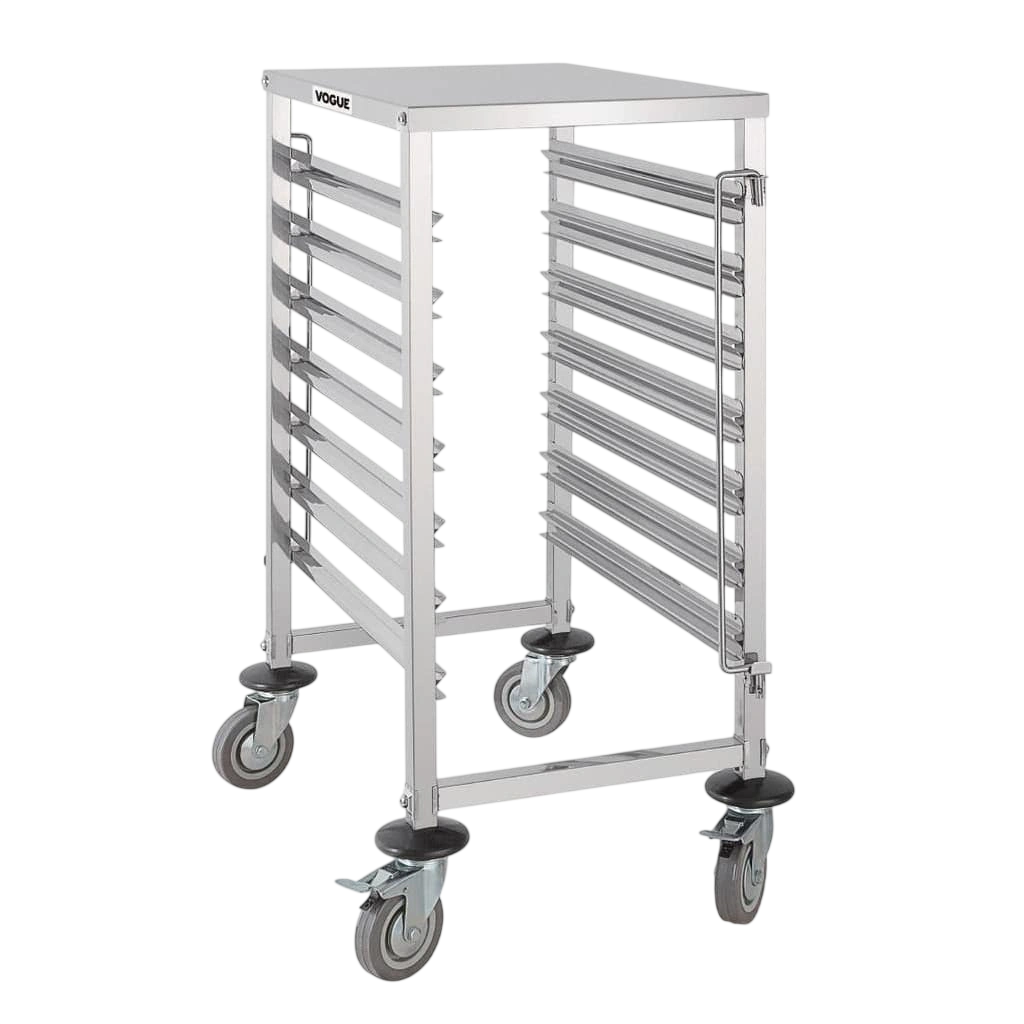 Vogue GG498 Gastronorm Racking Trolley – 7 Level Stainless Steel commercial kitchen equipment
