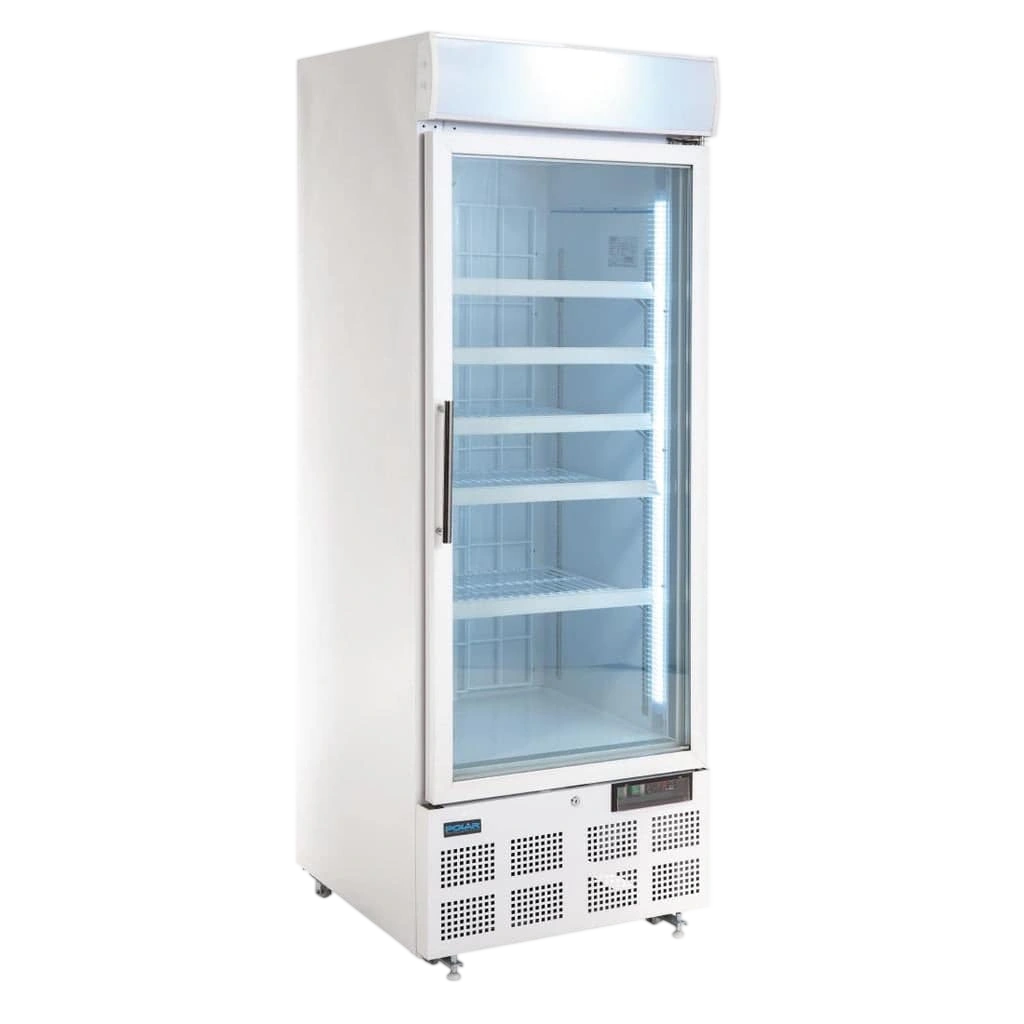 Polar GH506-A Upright Display Freezer – 412L White | G-Series commercial kitchen equipment