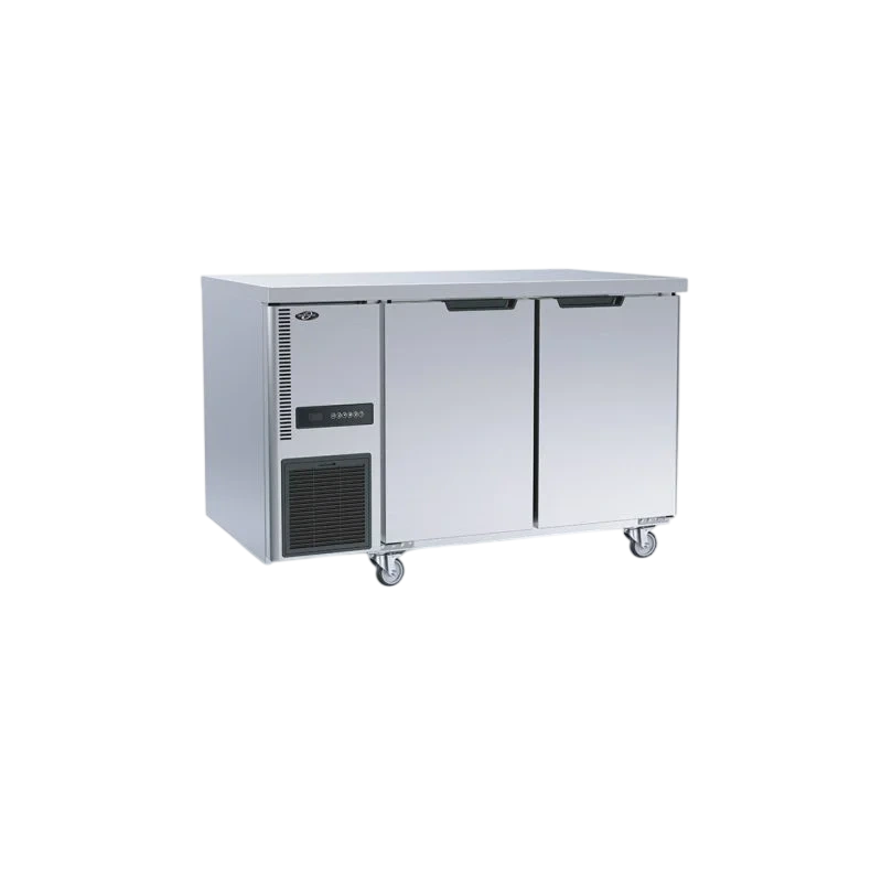 Thermaster TL1200BT Stainless Steel Double Door Workbench Freezer