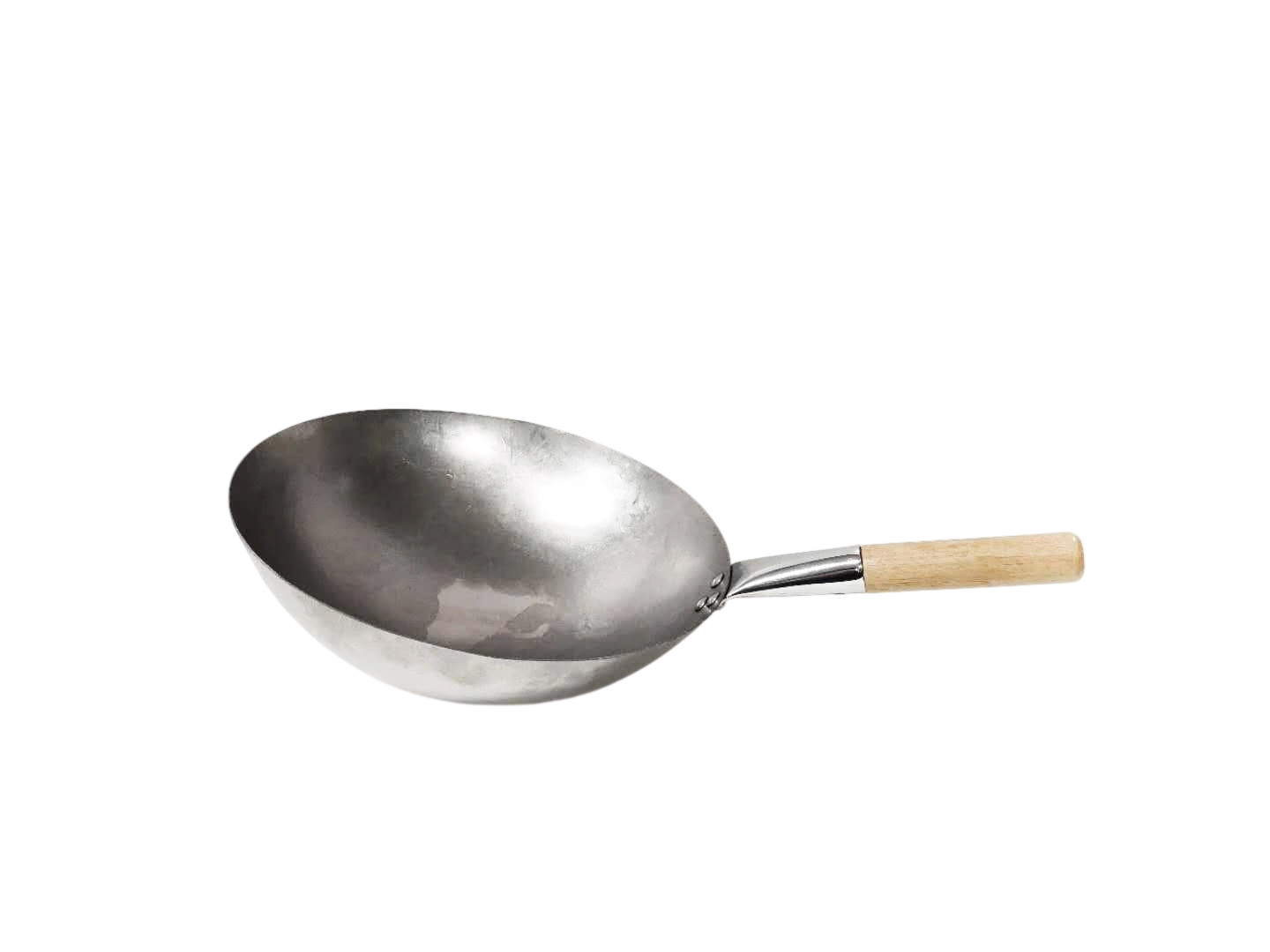 Kitchen Knock 17 Inch Iron Wok with Wooden Handle (407120) commercial kitchen equipment