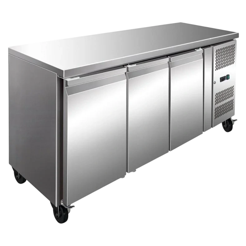Thermaster FE3100BT S/S Three Door Bench Freezer 231L