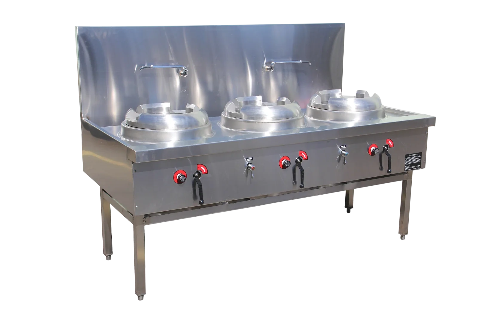 Time CWS-T3 Commercial 3-Burner Wok Station – 1800mm / Triple Ring / Air-Cooled commercial kitchen equipment