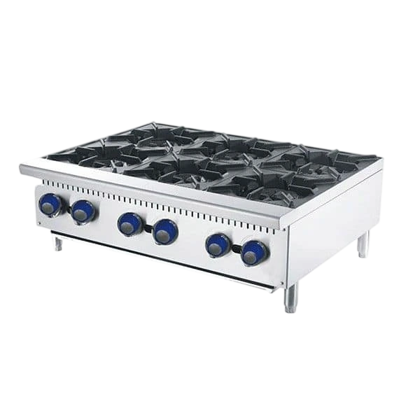 CookRite ATHP-36-6 6-Burner Benchtop Gas Cooktop – LPG / NG commercial kitchen equipment
