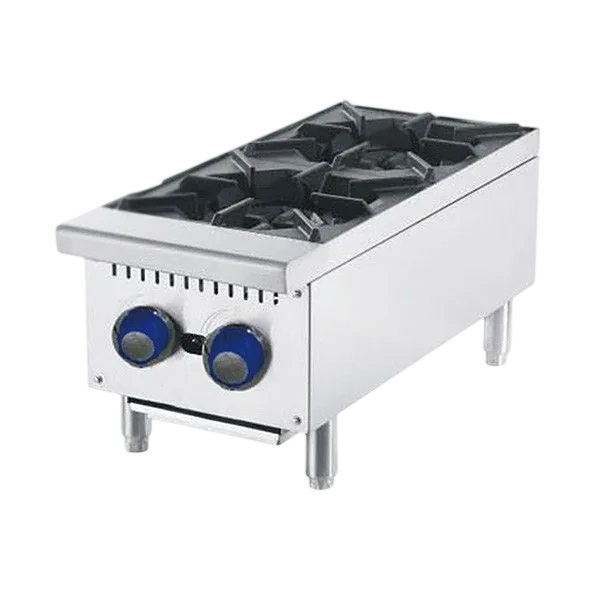 CookRite ATHP-12-2 2-Burner Gas Cooktop – NG / LPG commercial kitchen equipment