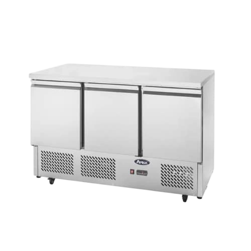 Atosa ESL3851 3-Door Saladette Fridge – 1365mm Stainless Steel commercial kitchen equipment