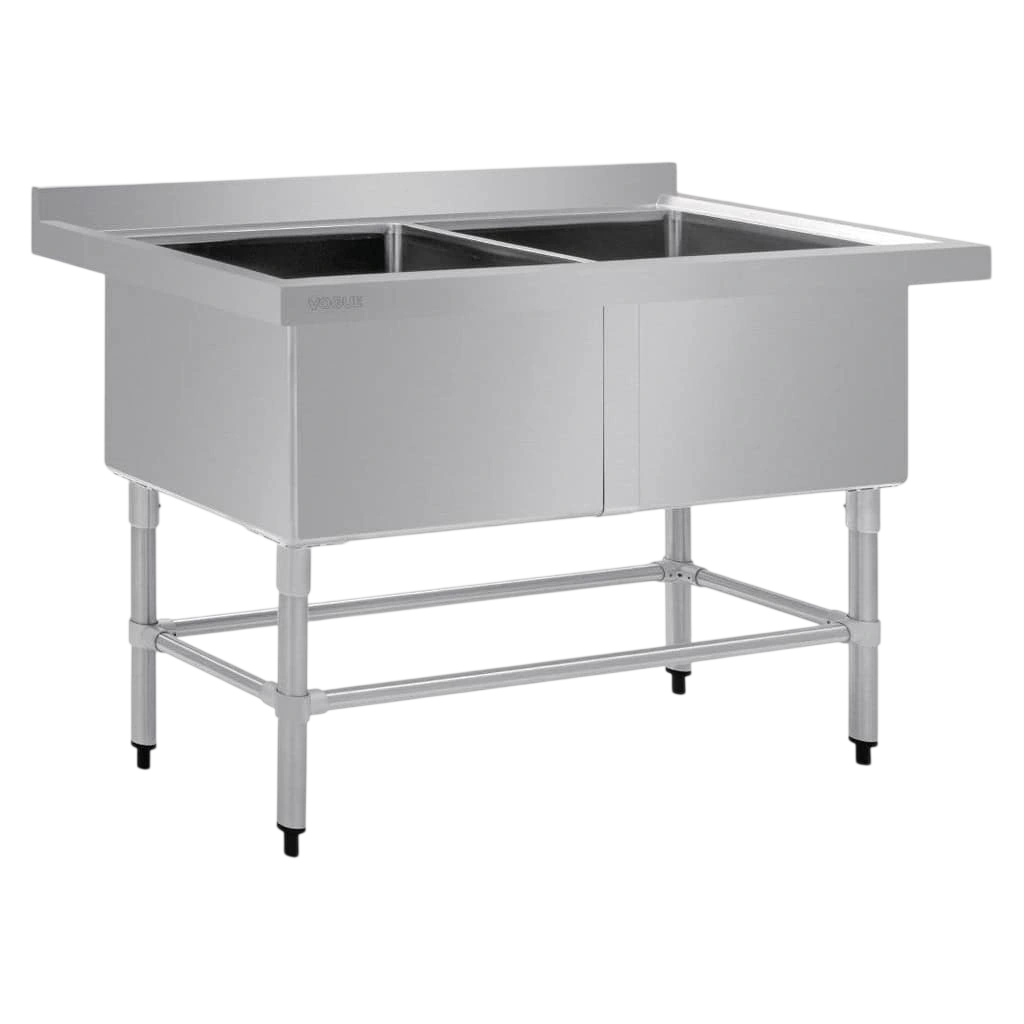 Vogue Double Deep Pot Sink 90mm Drain (HC911)