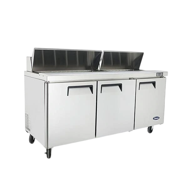 Atosa MSF8304 3-Door Pizza Prep Table Fridge – 1846mm commercial kitchen equipment