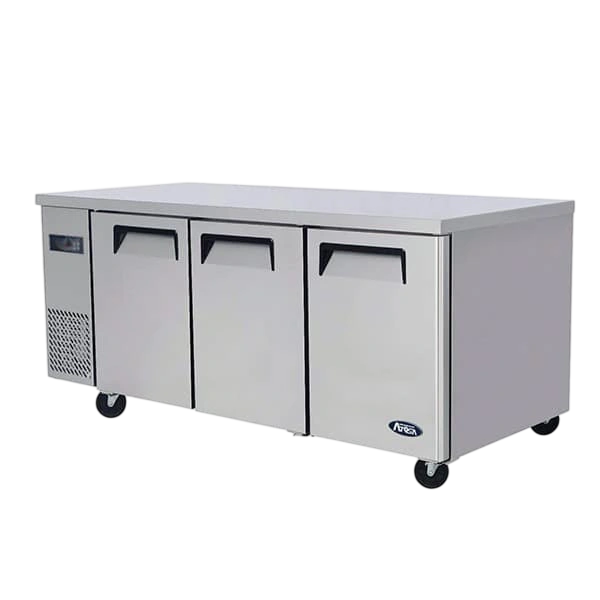 Atosa YPF9045 Undercounter Freezer – 1800mm, 3-Door Stainless Steel commercial kitchen equipment