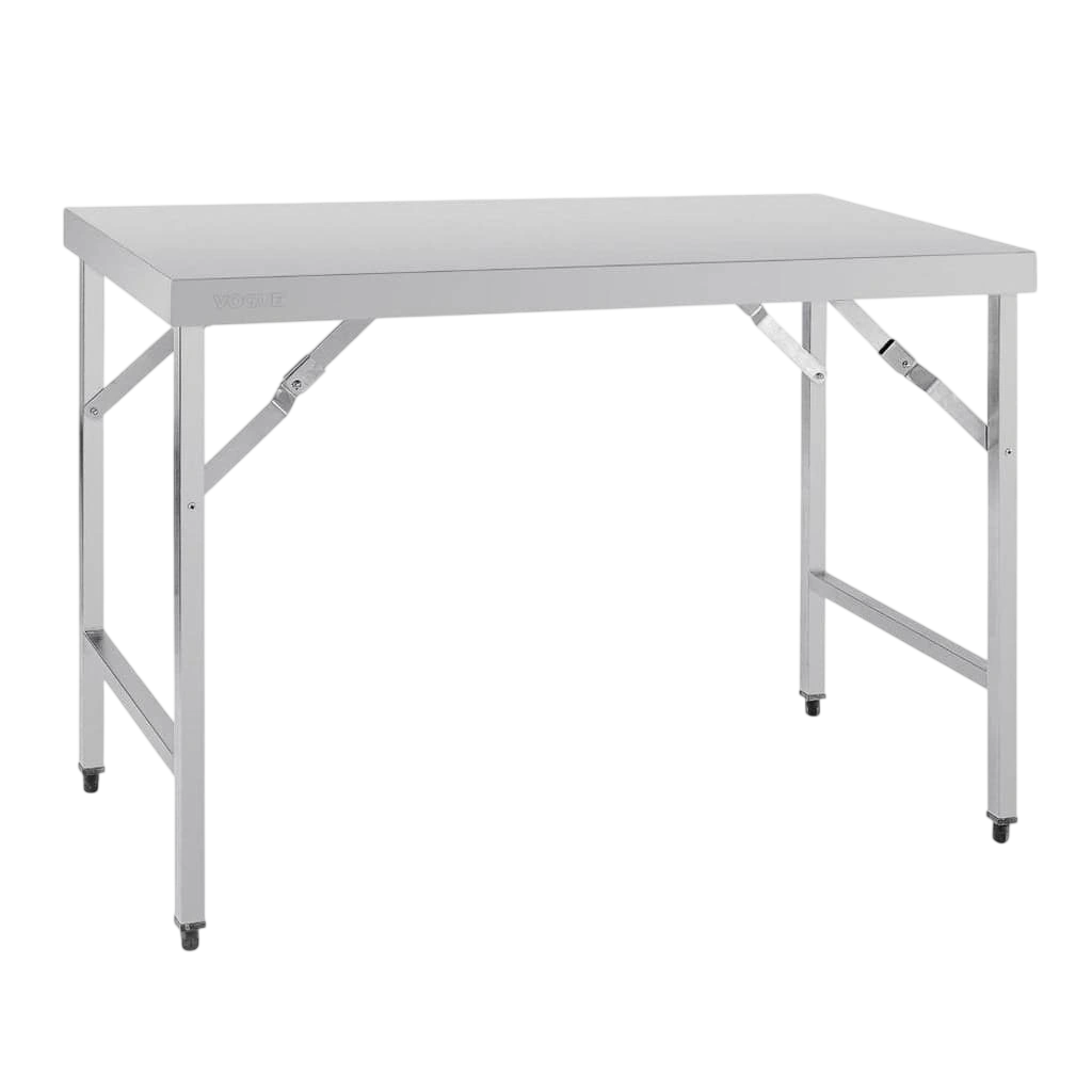 Vogue CB906 Stainless Steel Folding Table – 1800mm / 150kg Load / Portable commercial kitchen equipment