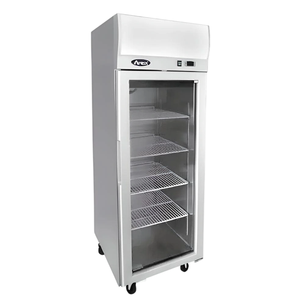 Atosa YCF9401 Upright Glass Door Fridge – 410L, Top-Mounted, R290 commercial kitchen equipment