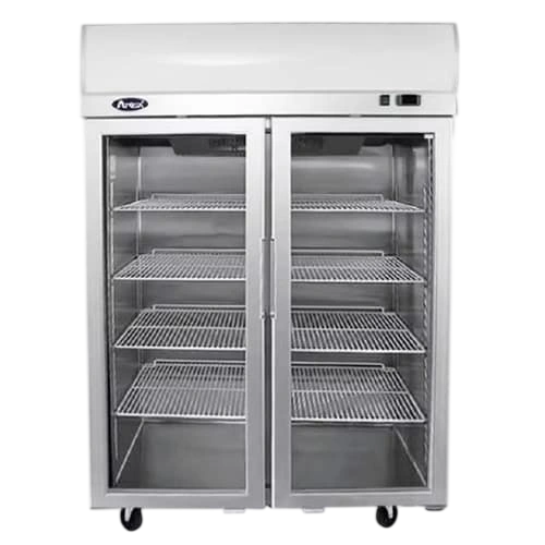Atosa YCF9408 — Top Mounted Double Door Glass Freezer