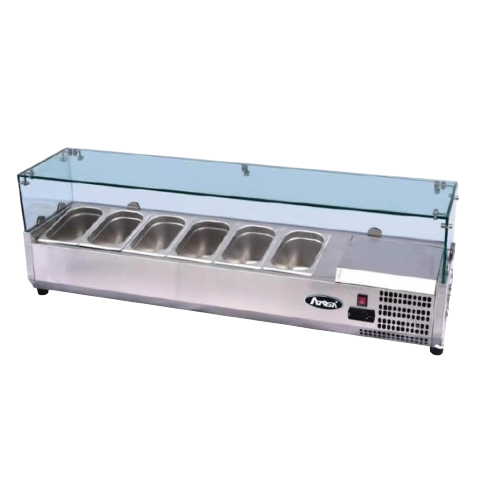 Atosa ESL3861 Countertop Salad Bar – 1405mm Slimline (GN 1/4 Compatible) commercial kitchen equipment