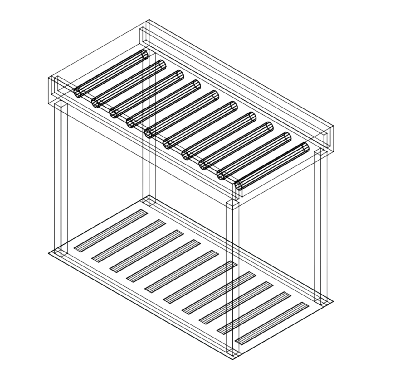 Fagor Stainless Steel Rolling Table for 3 Baskets - MR3C commercial kitchen equipment