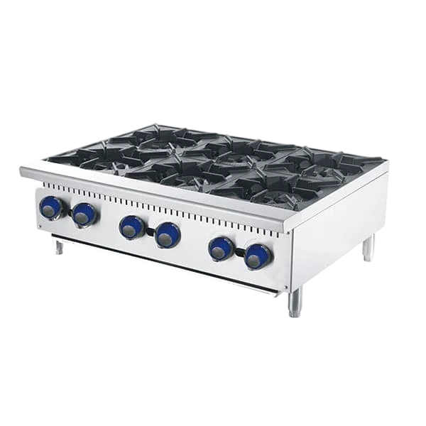 CookRite ATHP-36-6-NG 6-Burner Benchtop Gas Cooktop – 910mm commercial kitchen equipment