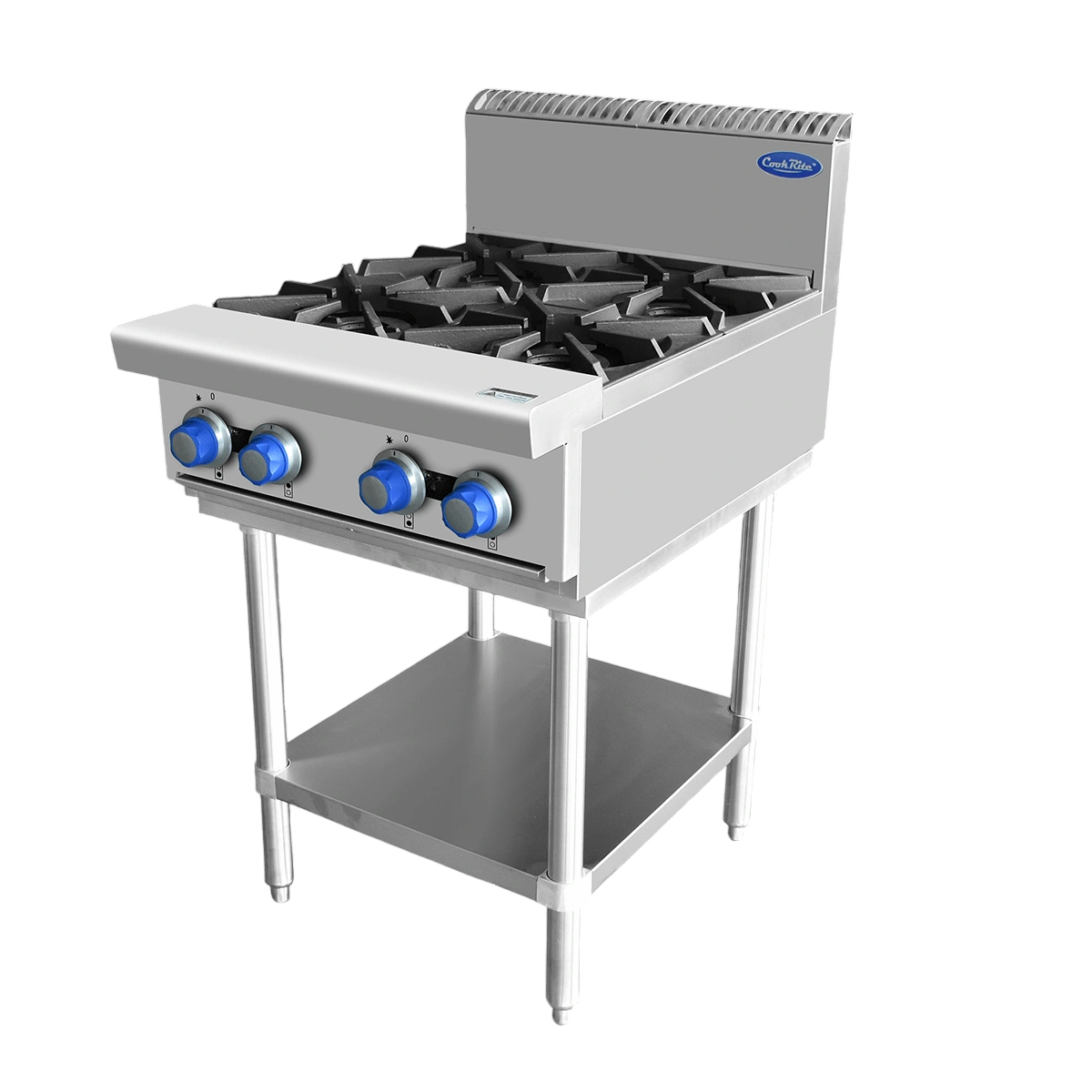 CookRite AT80G4B-F-LPG 4 Burner Gas Cooktop with Stand – 28Mj | Commercial commercial kitchen equipment