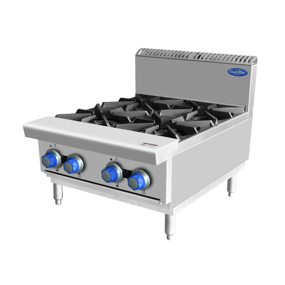 CookRite AT80G4B-C-NG 4 Burner Gas Cooktop – 800 Series NG commercial kitchen equipment