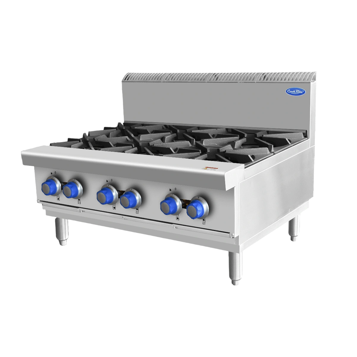 CookRite AT80G6B-C-NG 6 Burner Gas Cooktop – 800 Series NG commercial kitchen equipment