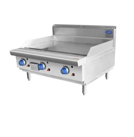 CookRite AT80G9G-C-LPG Gas Griddle – 900mm 3-Burner Hotplate commercial kitchen equipment