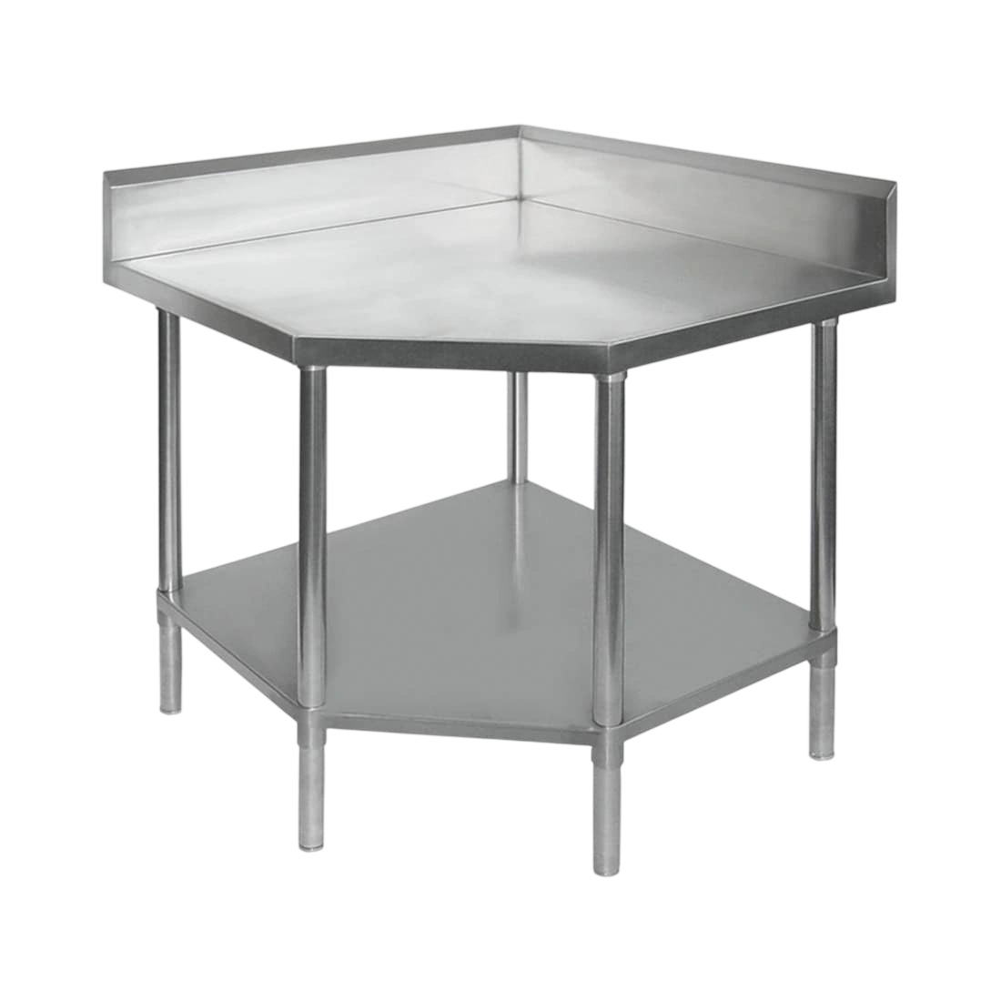 FED 0900-6-WBCB/H Stainless Steel Corner Workbench – 900×900×900mm commercial kitchen equipment