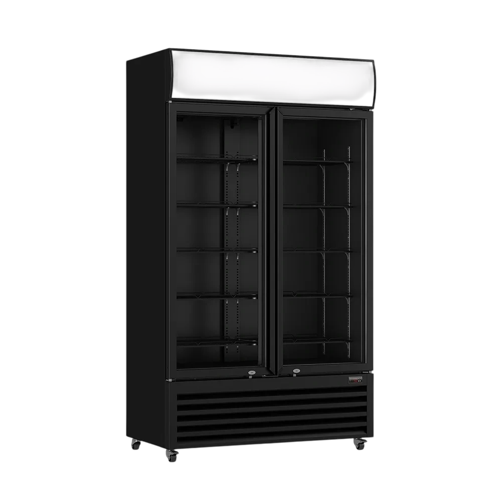 Thermaster LG-1000BP interior LED lighting with adjustable shelves, lockable double-glazed doors – Australia