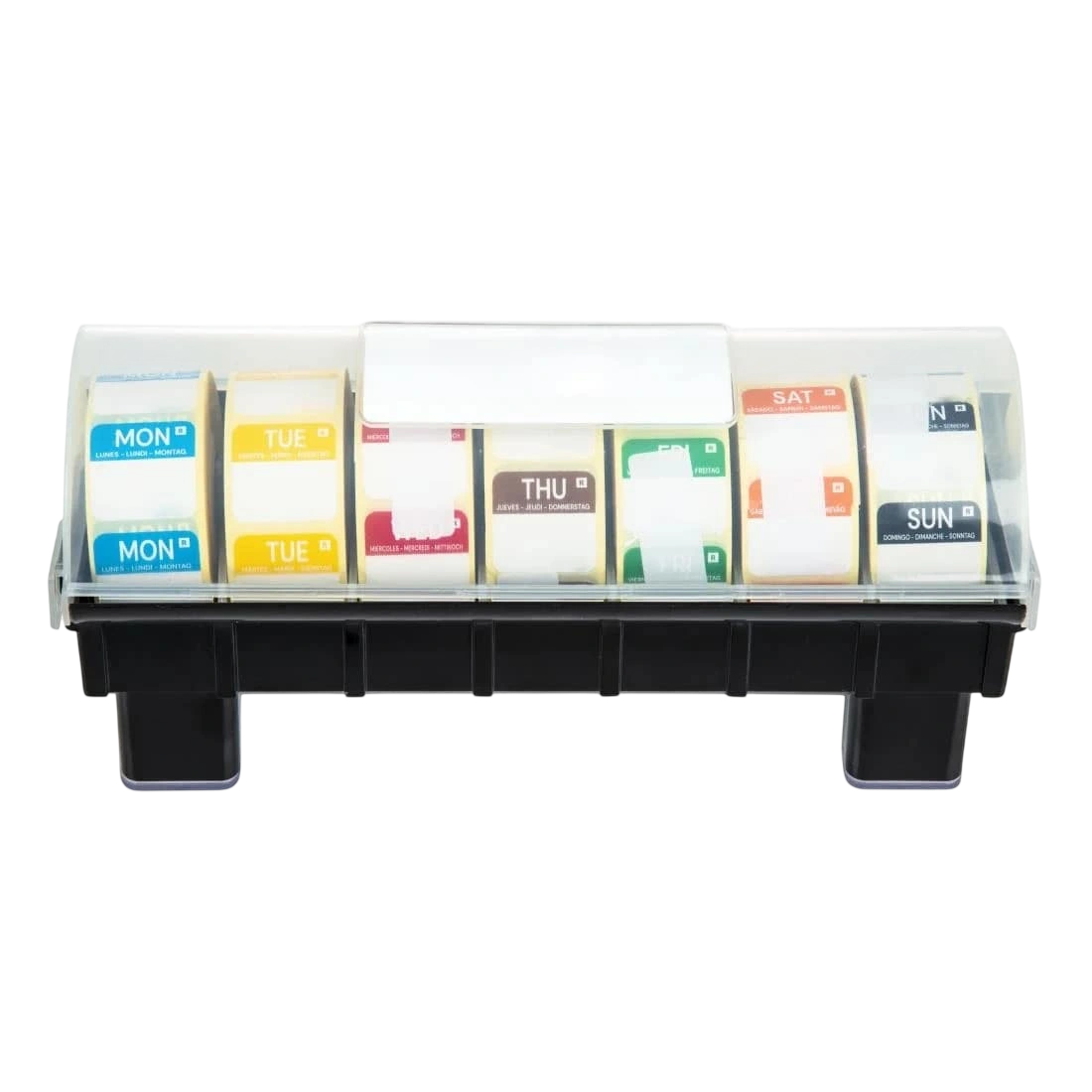 Hygiplas Day of the week Removable labels starter Kit 1'' (inc Dispenser) commercial kitchen equipment