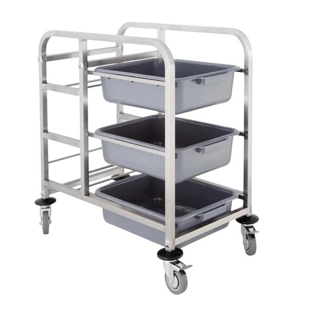 Vogue DK738-A Stainless Steel Bussing Trolley DK738 | Durable and Versatile