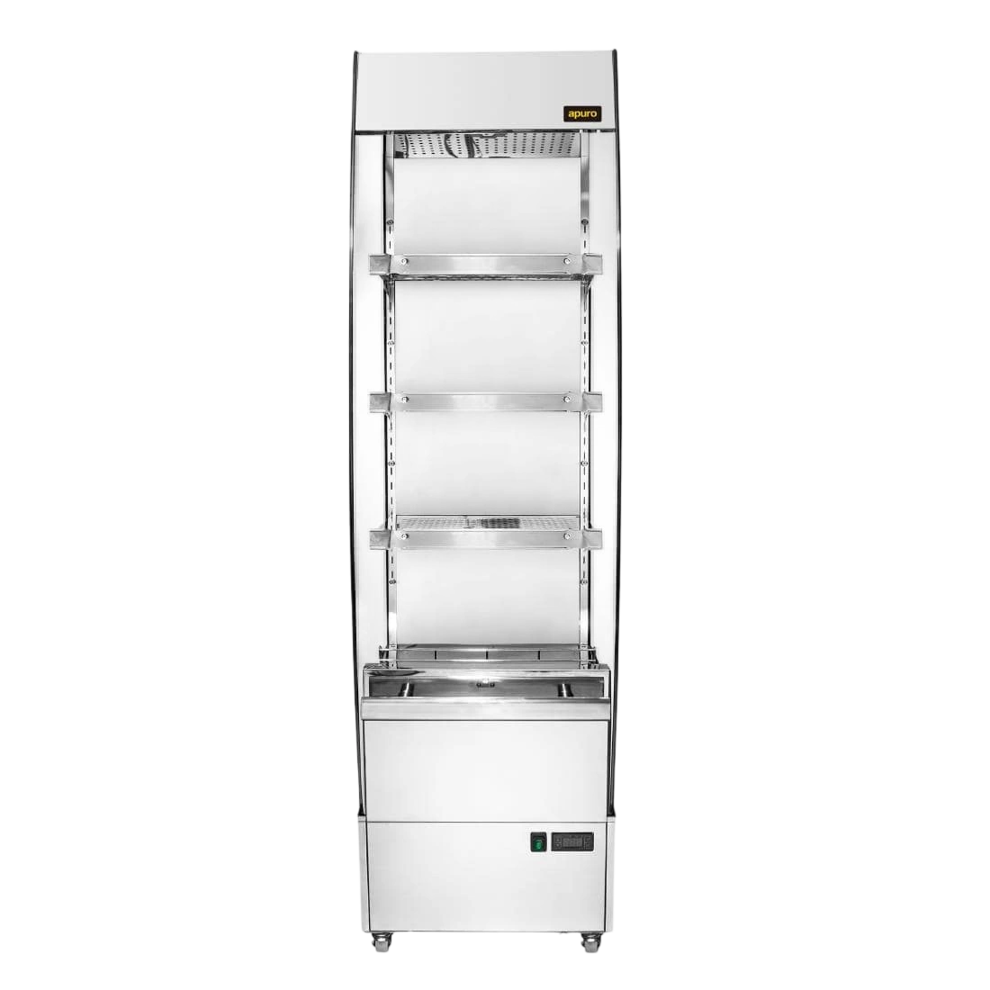 Apuro CW146-A Slimline Heated Multideck Display – 220L, 1.65kW, 3 Shelves commercial kitchen equipment